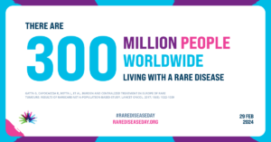 There are 300 million people worldwide living with a rare disease